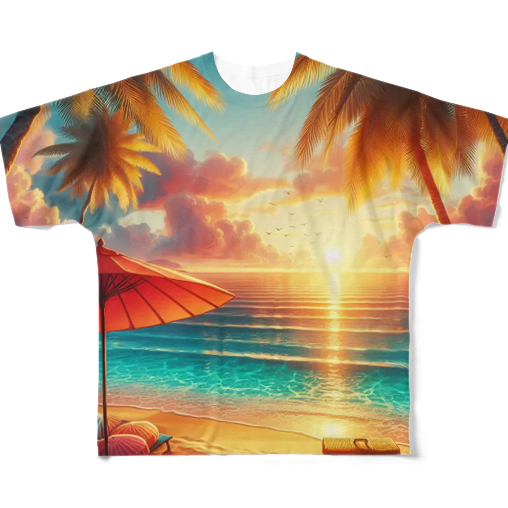 keystoneのAt the beach All-Over Print T-Shirt