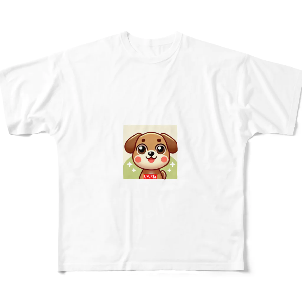 ninja-2pYVlqoB57hLの二日酔いでしんどいポン太 フルグラフィックTシャツ