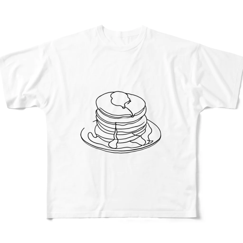 A-Kdesignのpancake① フルグラフィックTシャツ