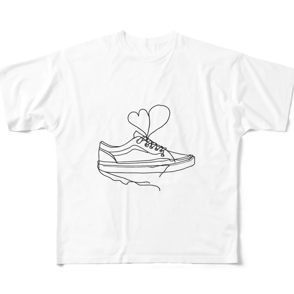 A-Kdesignのsneakers①　 フルグラフィックTシャツ