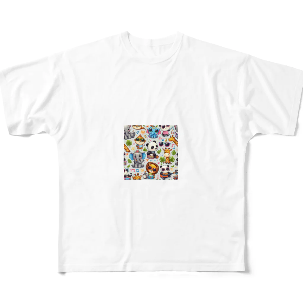 miho0807の可愛い動物 All-Over Print T-Shirt