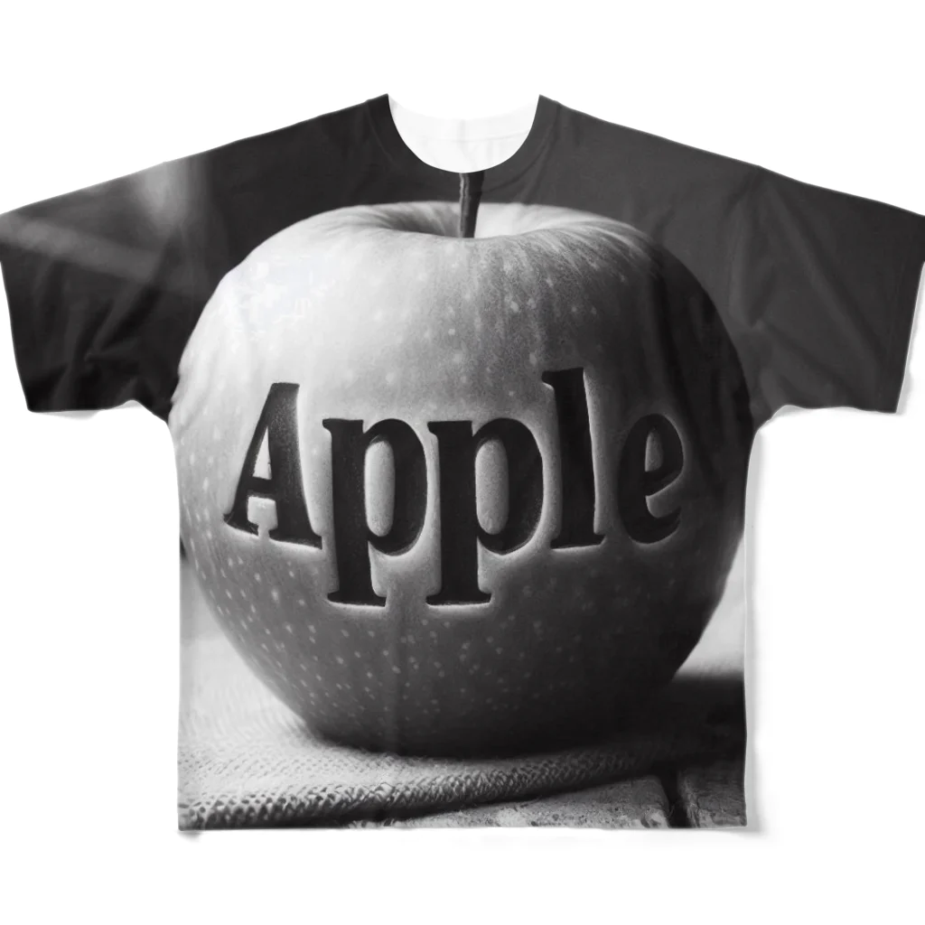 yuriseのモノトーンAppleグッズ All-Over Print T-Shirt