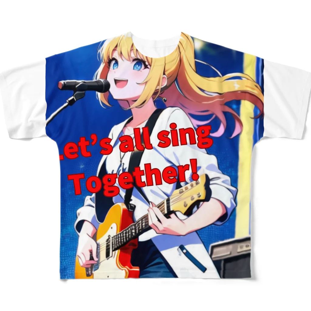 フリーダムのみんな一緒に歌おう！ All-Over Print T-Shirt