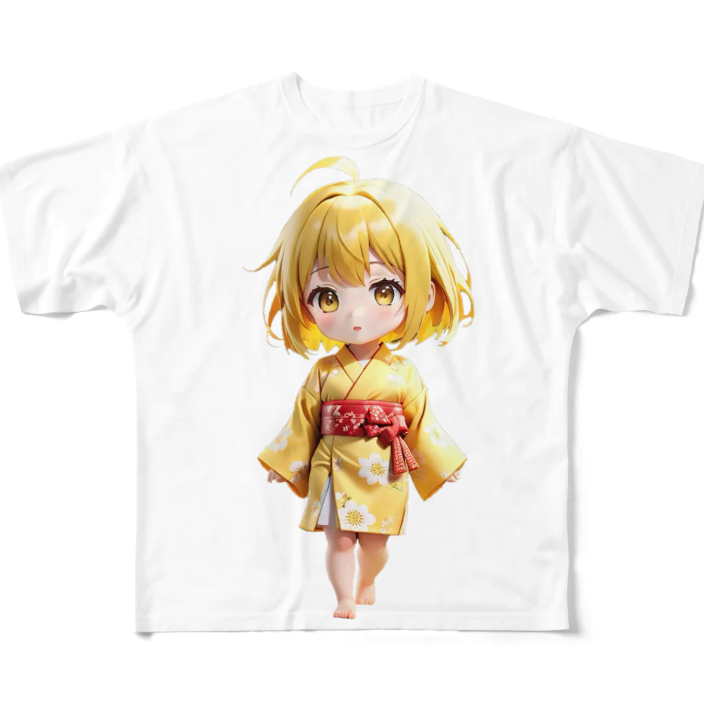 studio AzurのArsya 浴衣の着付け フルグラフィックTシャツ