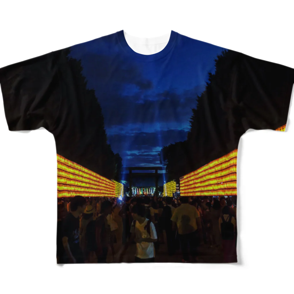 hairinksの靖国神社 All-Over Print T-Shirt