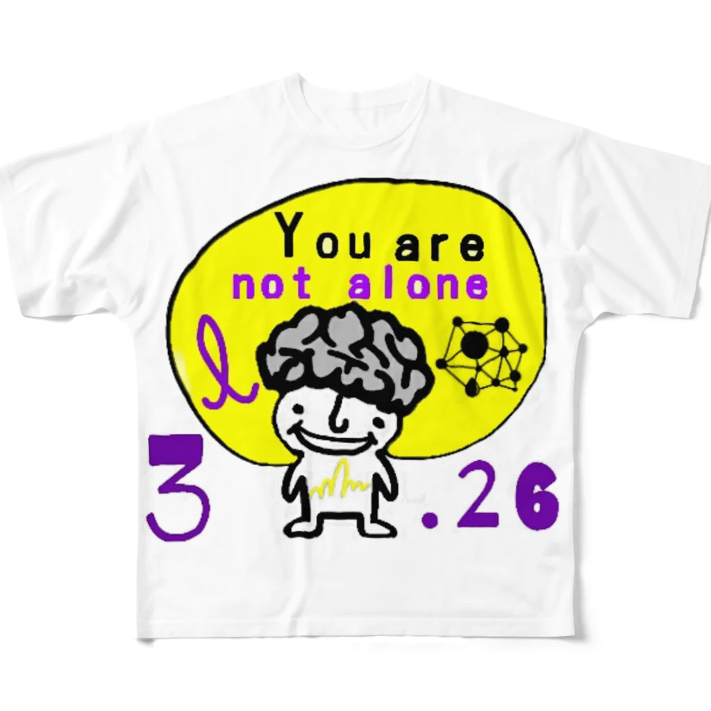 NPO法人 Purple Codeのむらさき のうさま フルグラフィックTシャツ