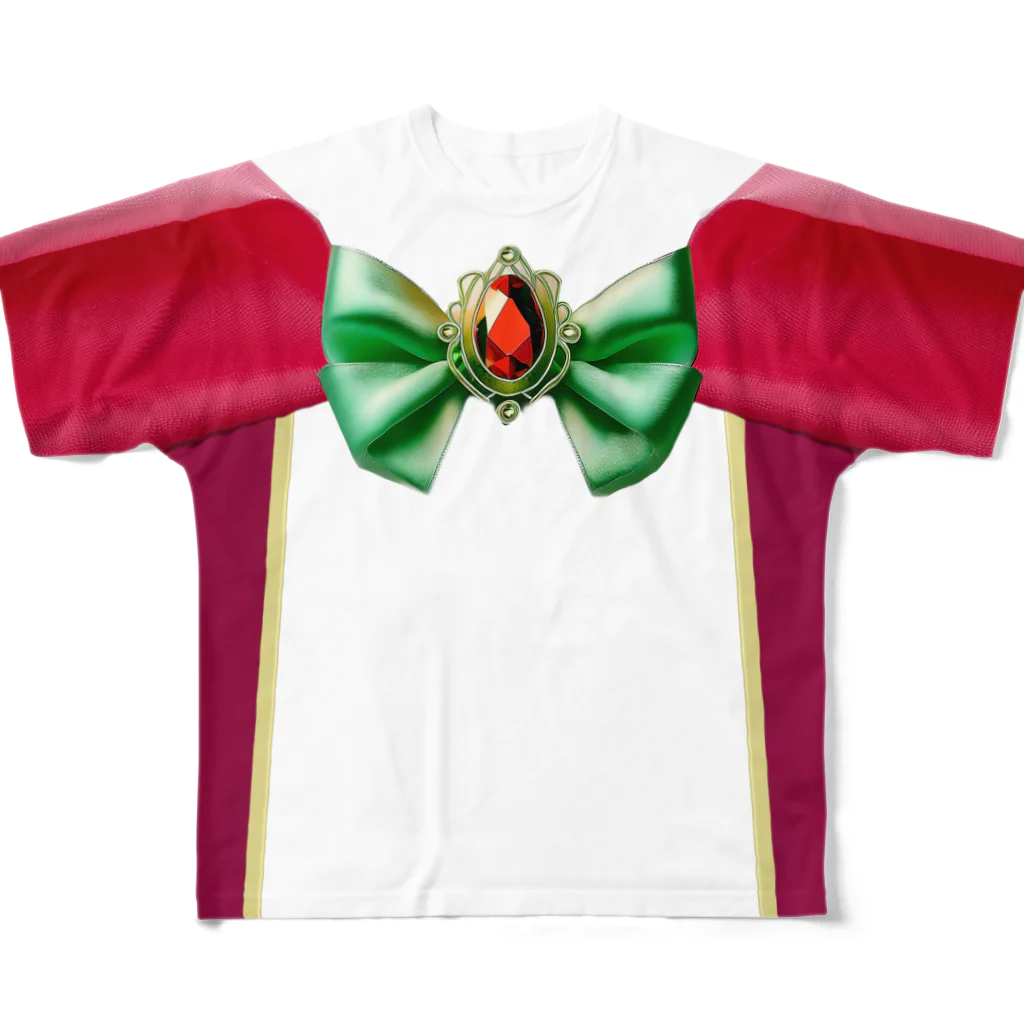 AI魔術師の東京レトロ屋の美少女仮面への憧れ All-Over Print T-Shirt