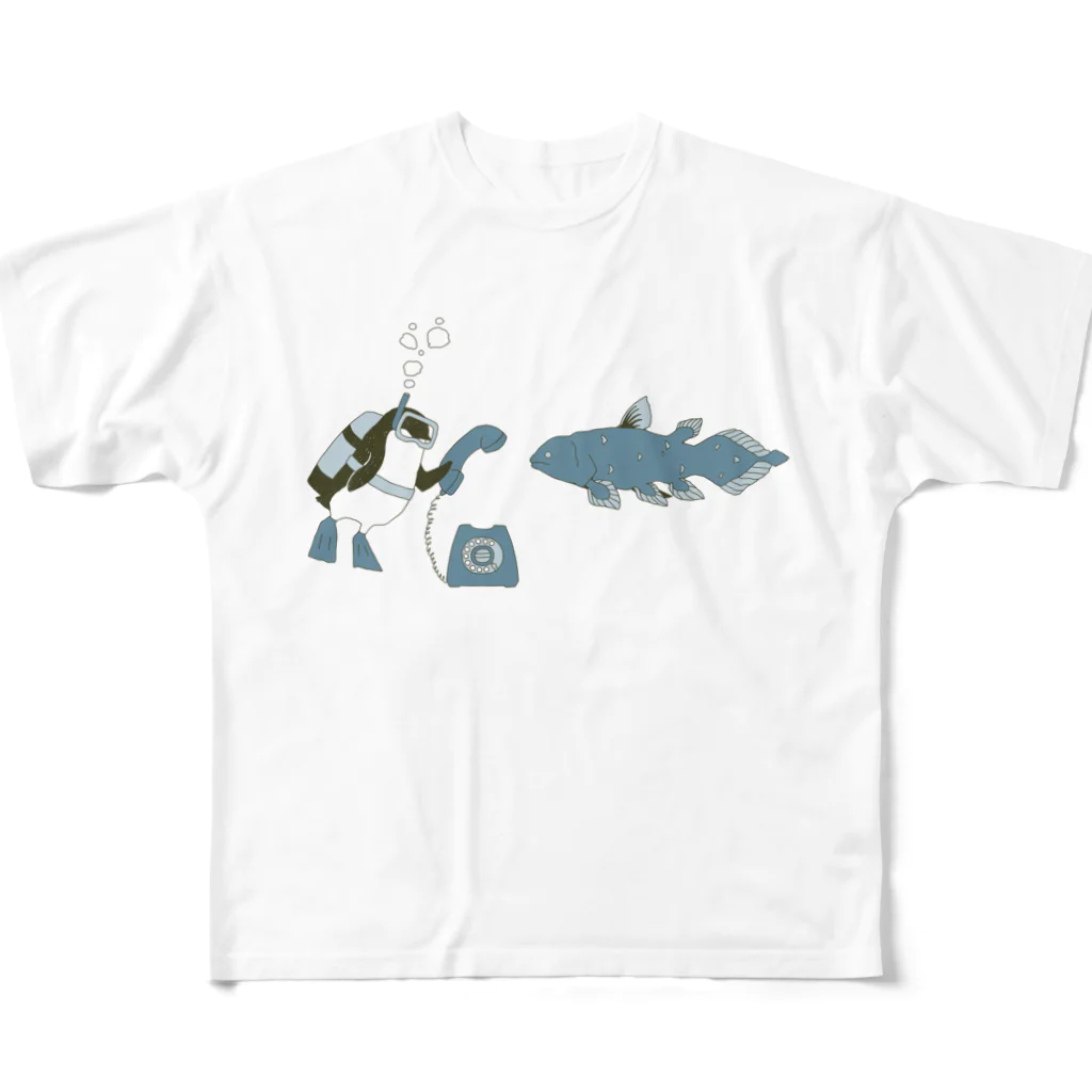 ムクのペンギンコール・うみのなか All-Over Print T-Shirt