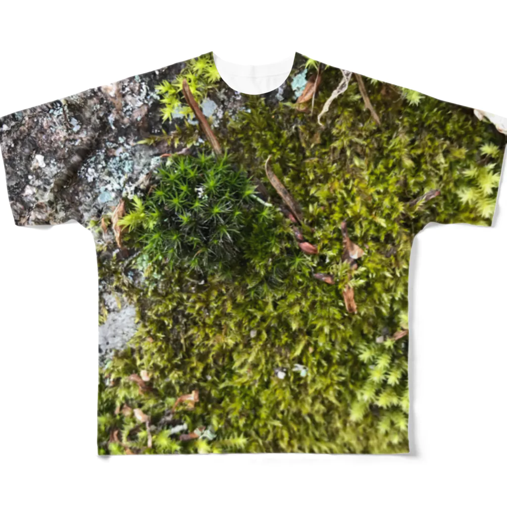 nyahoの苔にされるやつ フルグラフィックTシャツ