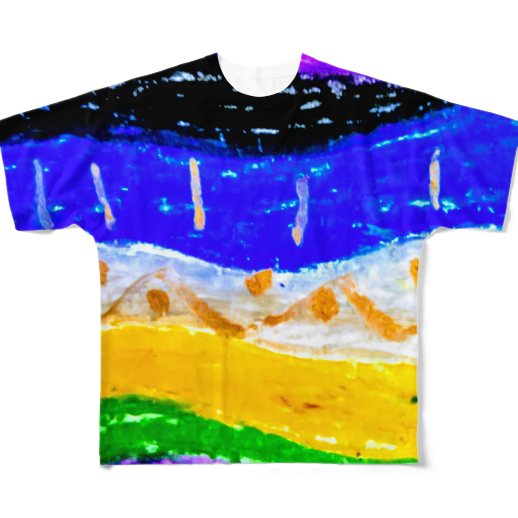 hirakoARTのNew flow All-Over Print T-Shirt