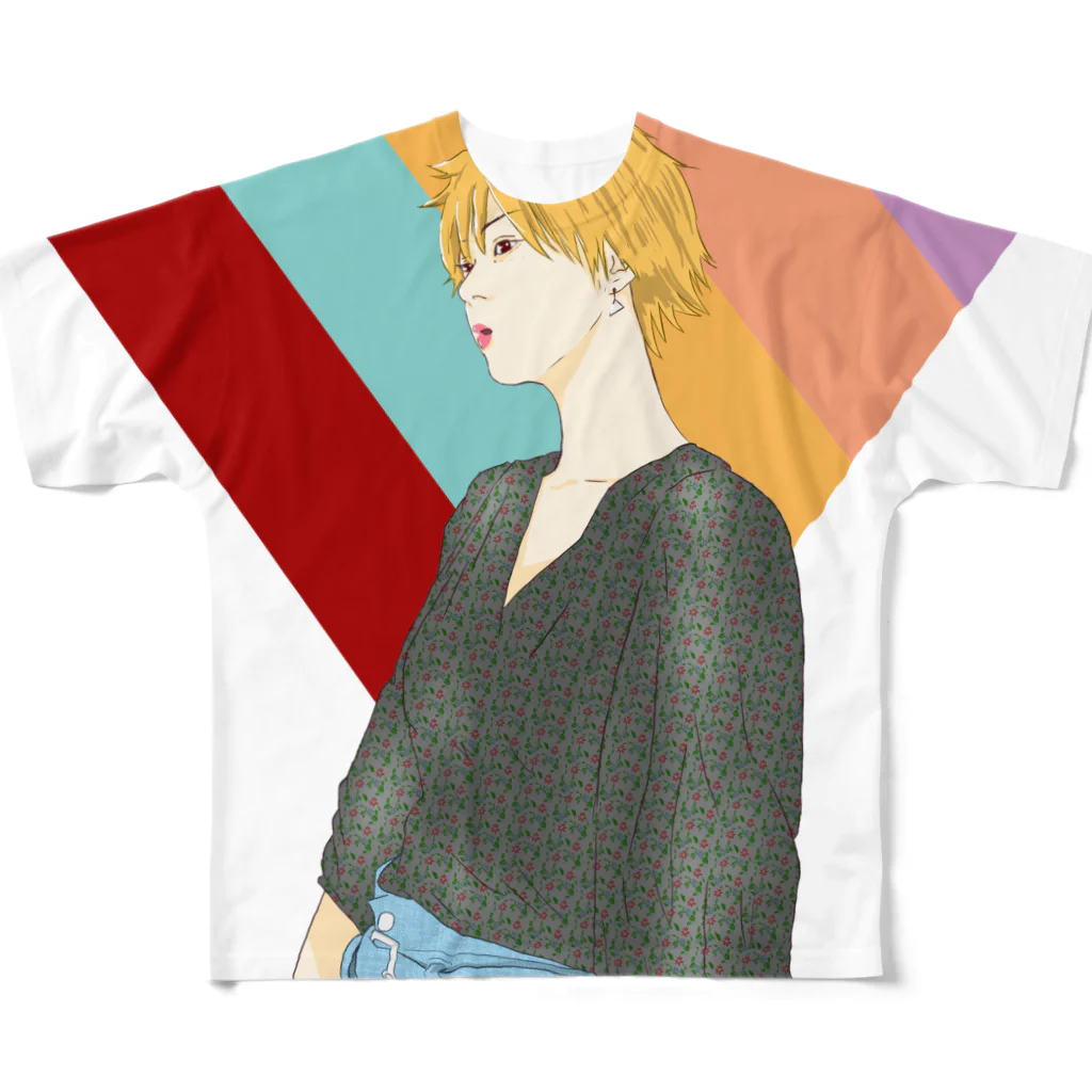 SEVEN COLORS FINAL STOREの【フルグラフィック】ななみちゃん(七色) フルグラフィックTシャツ