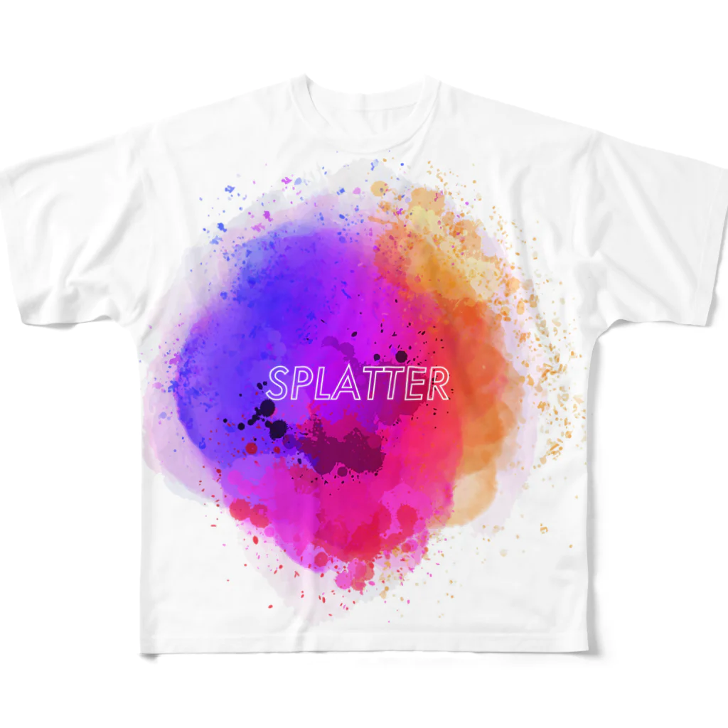 とりぷしんハウスのSPLATTER All-Over Print T-Shirt