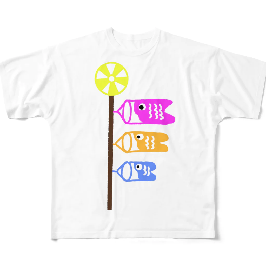 isaisaiisaaのカラフルこいのぼり All-Over Print T-Shirt