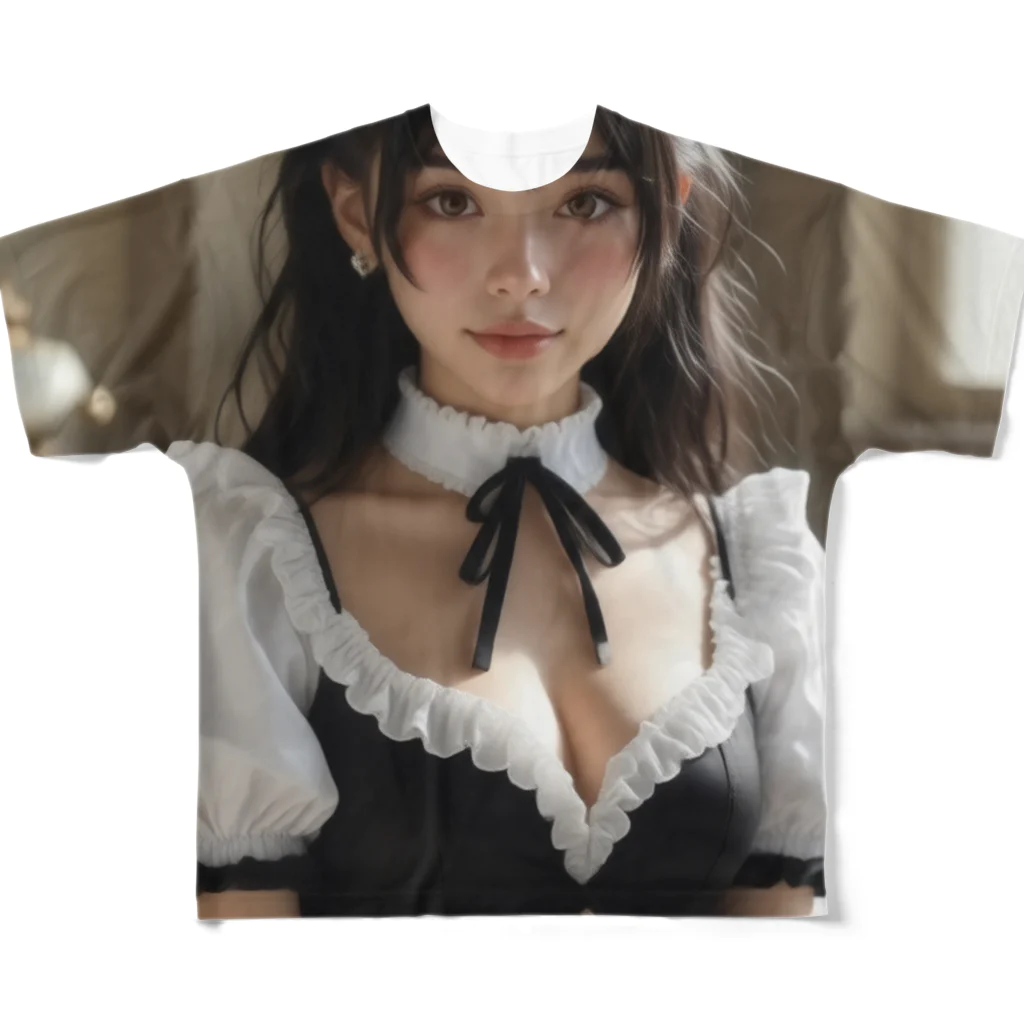 REALIVE(リアライブ)🎁公式の朝の目覚めはメイドから 3次元アリアシリーズNo.2 5-2-250215 All-Over Print T-Shirt