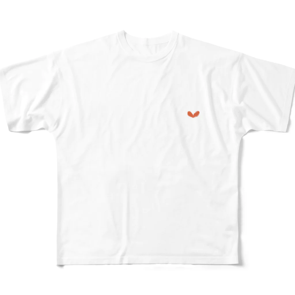 大槻あかねのニットTシャツ（赤） All-Over Print T-Shirt