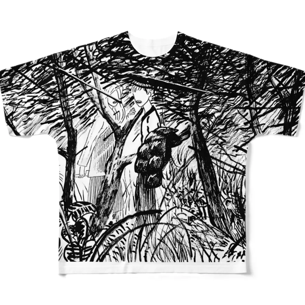 jagged_teethのquiet place All-Over Print T-Shirt