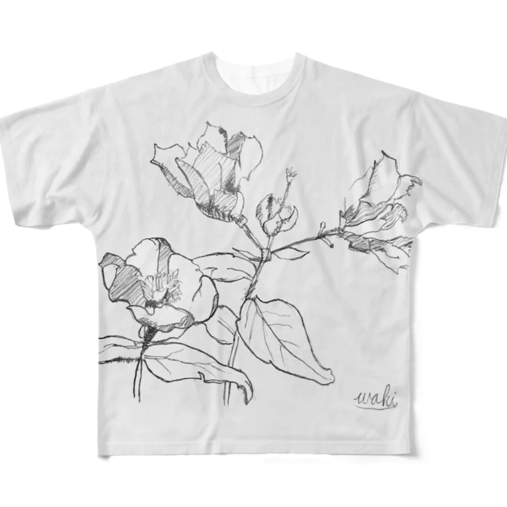 琉海の薔薇 フルグラフィックTシャツ