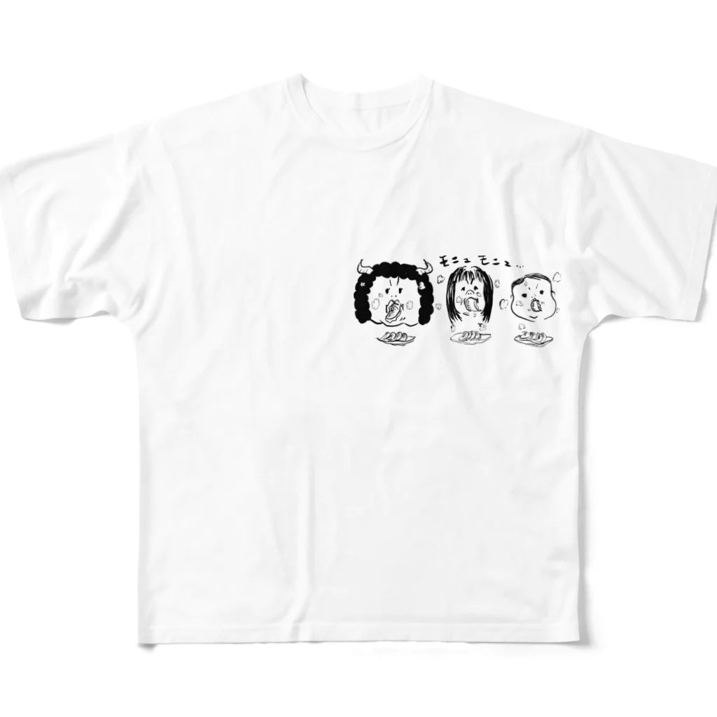 NOBIRU事務所の齋藤家 フルグラフィックTシャツ