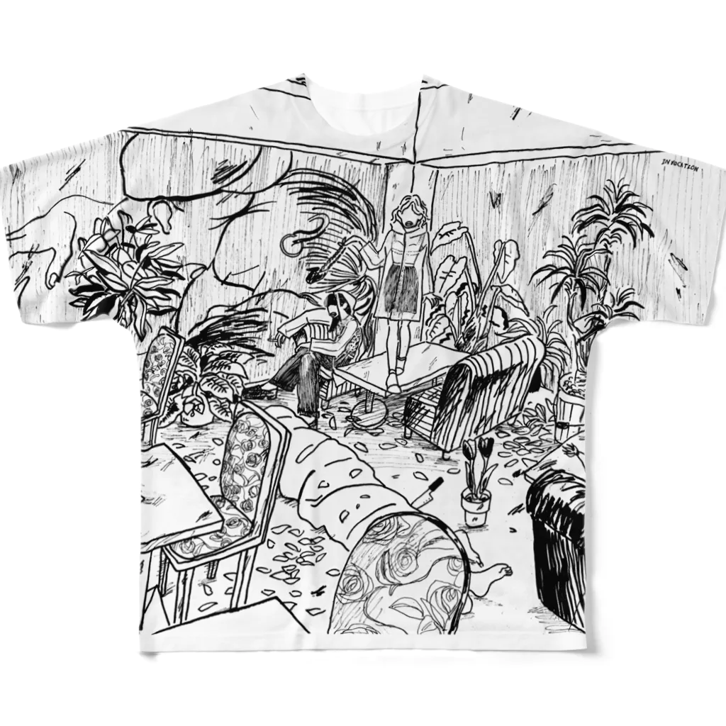 jagged_teethのinvocation All-Over Print T-Shirt