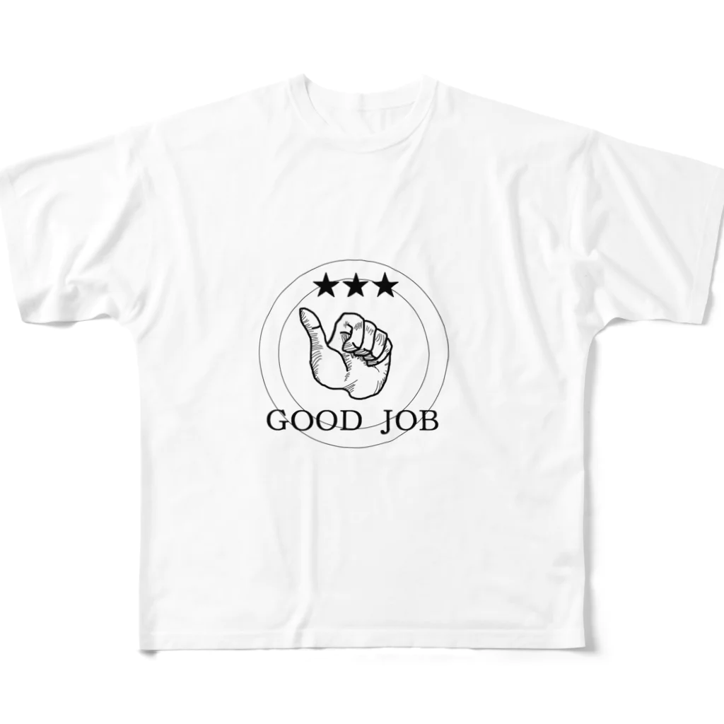 rokugatsunoumiのGOOD JOB フルグラフィックTシャツ