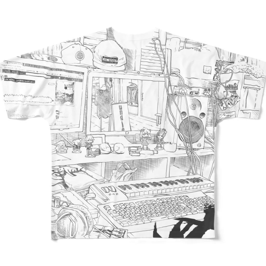 GGG official shopのlol studio All-Over Print T-Shirt