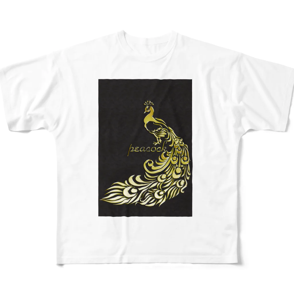 Ａ’ｚｗｏｒｋＳの黄金孔雀 All-Over Print T-Shirt