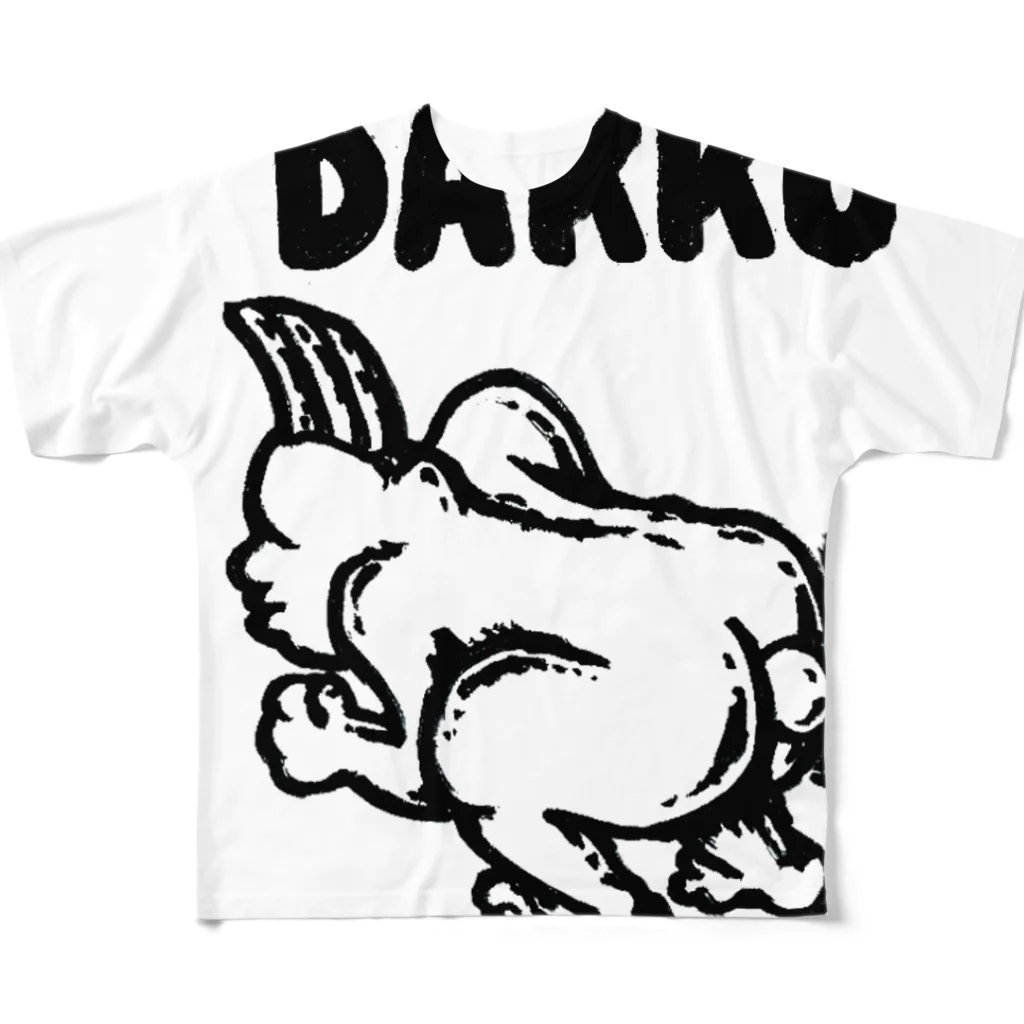 takoshiの脱肛－DAKKO－ フルグラフィックTシャツ