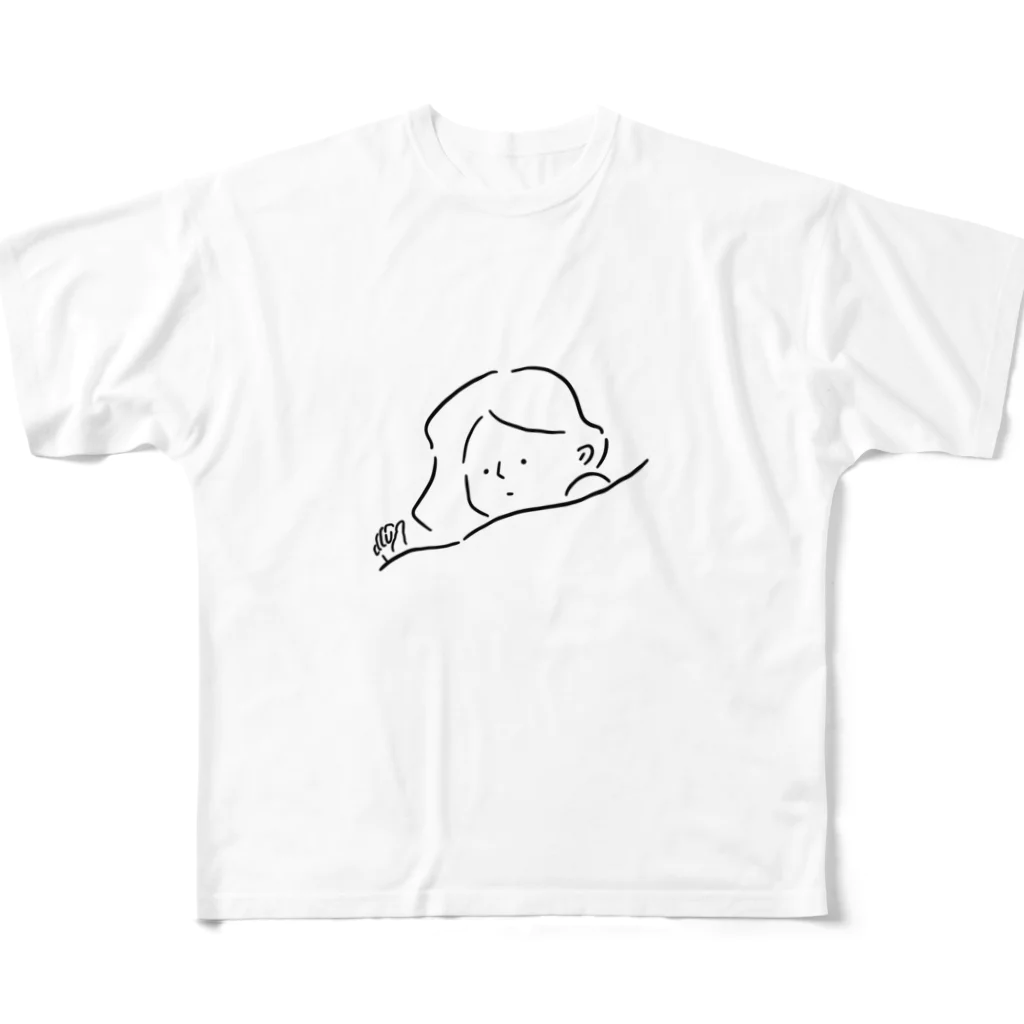 makototonoのsleep フルグラフィックTシャツ