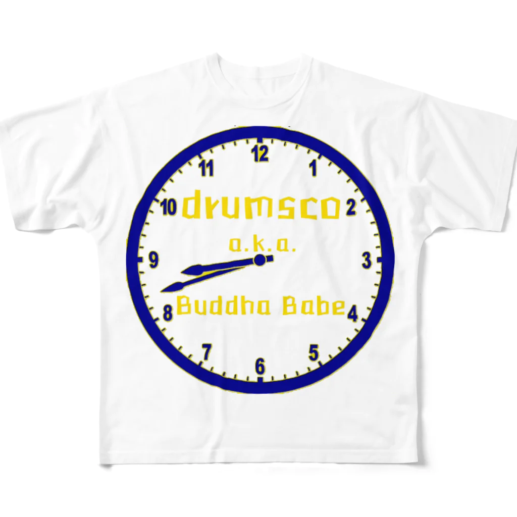 buddahbabeのdrumsco a.k.a. Buddha Babe フルグラフィックTシャツ
