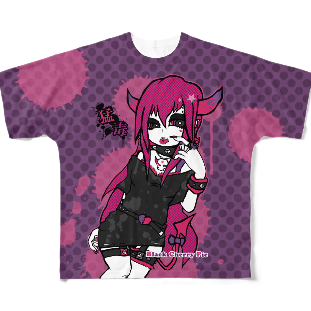 BCP shopの猛毒-PoisoN-(両面印刷) フルグラフィックTシャツ