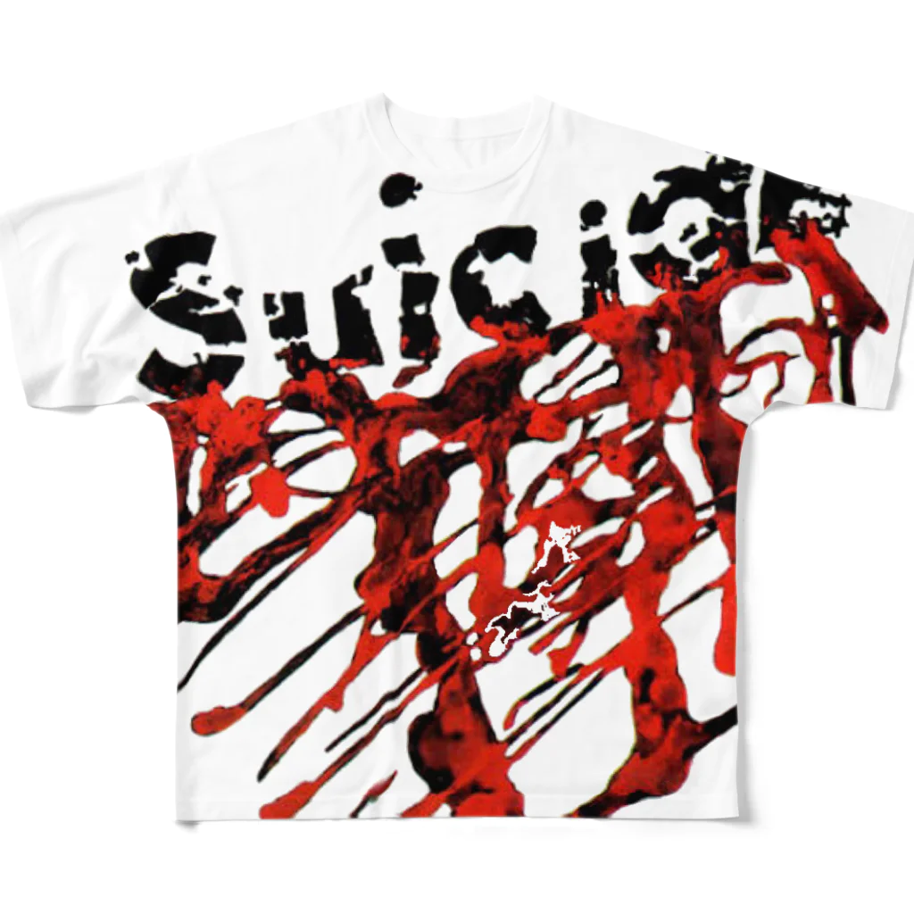 ryoryo1108のsuicide t-shirt  フルグラフィックTシャツ