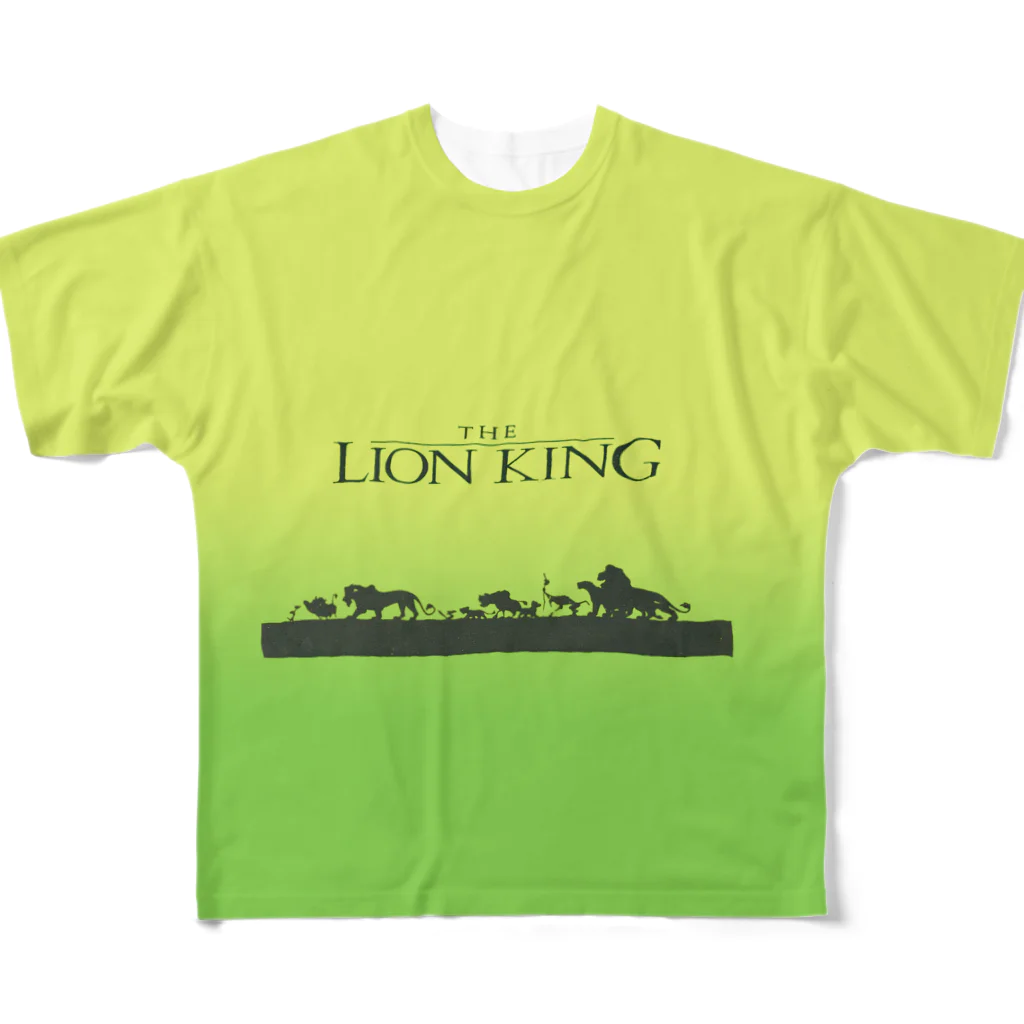 ___cluのLION KING フルグラフィックTシャツ