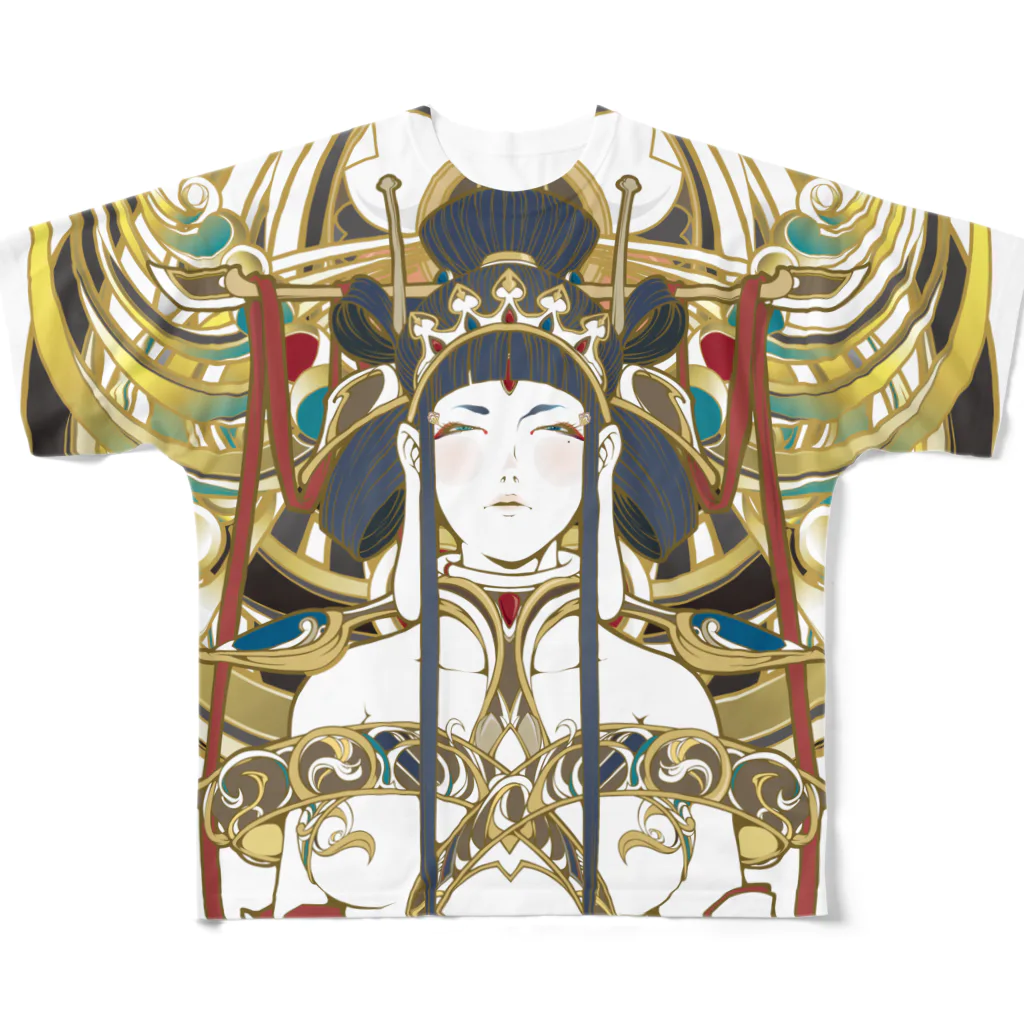 HERP MODA by ヤマモトナオキの聖観音 All-Over Print T-Shirt