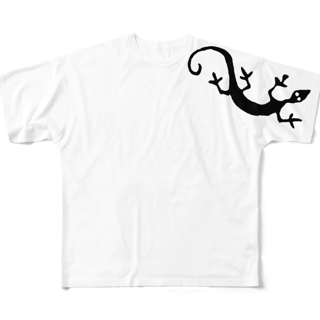 56 - Goroh TagawaのLIZARD フルグラフィックTシャツ