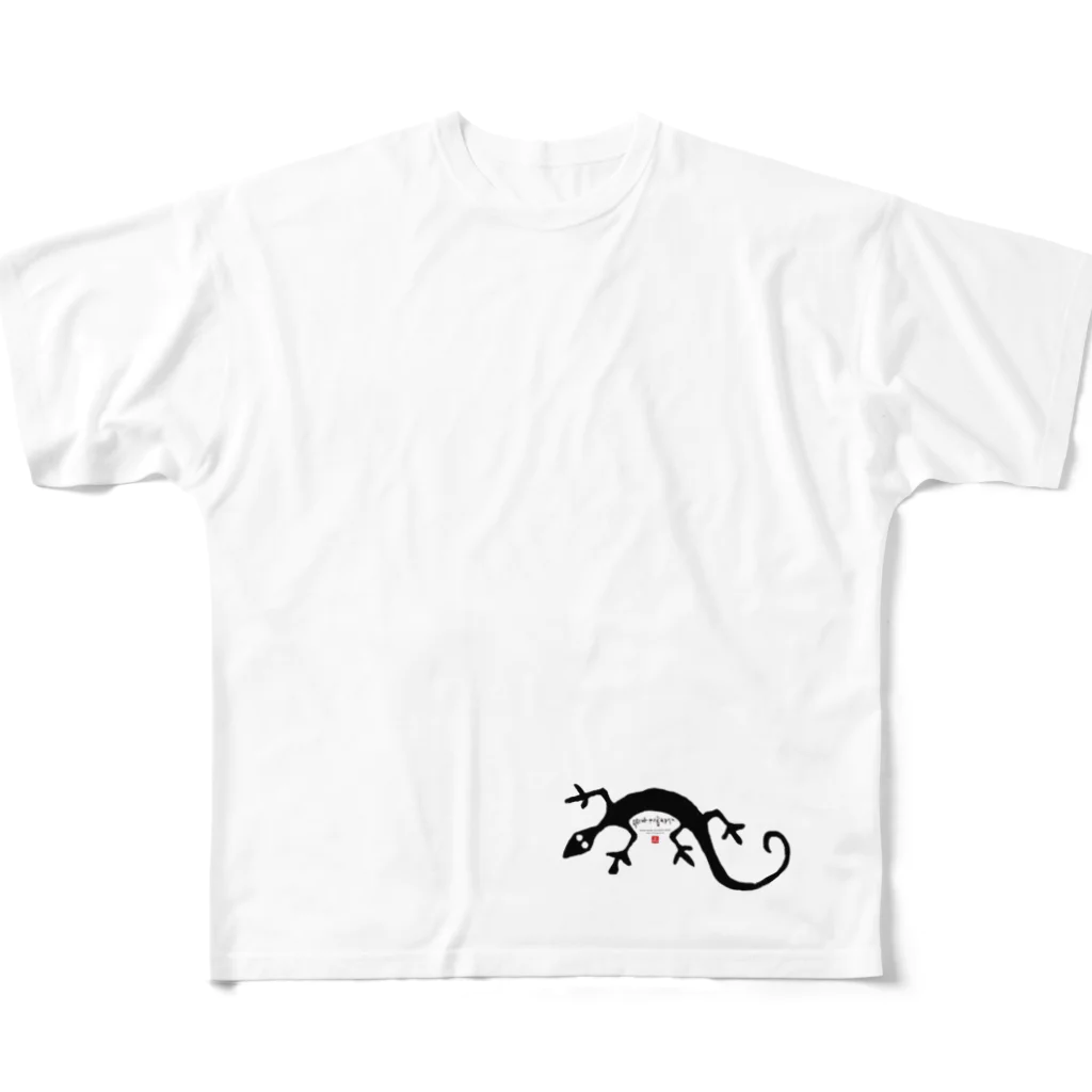 56 - Goroh TagawaのLIZARD All-Over Print T-Shirt