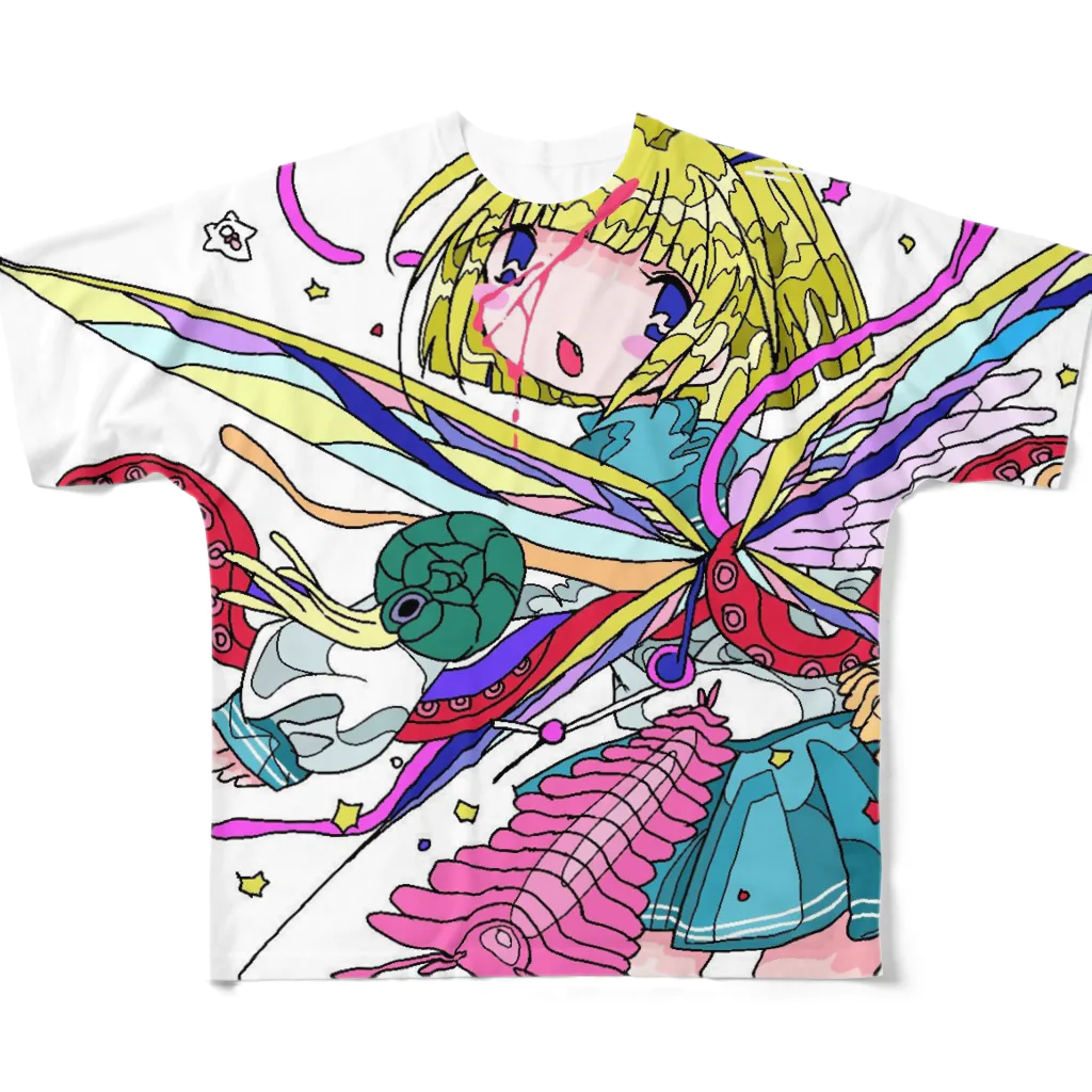 つよきで！(笑)秋葉原本部のやさしい殺虫剤 All-Over Print T-Shirt