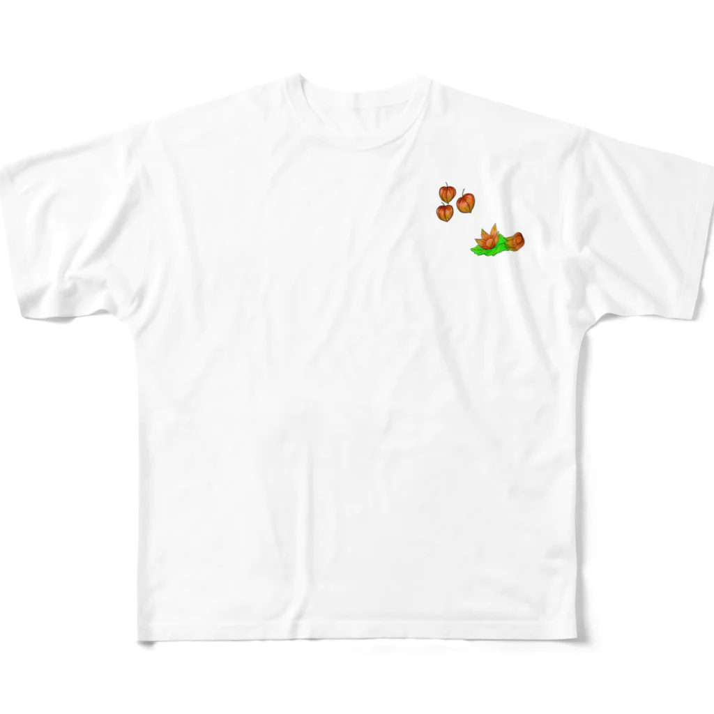 Lily bird（リリーバード）のホオズキ パターン2 All-Over Print T-Shirt