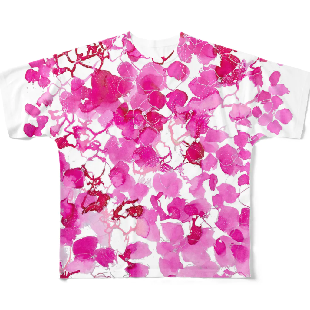 peonicのブーゲンビリア All-Over Print T-Shirt