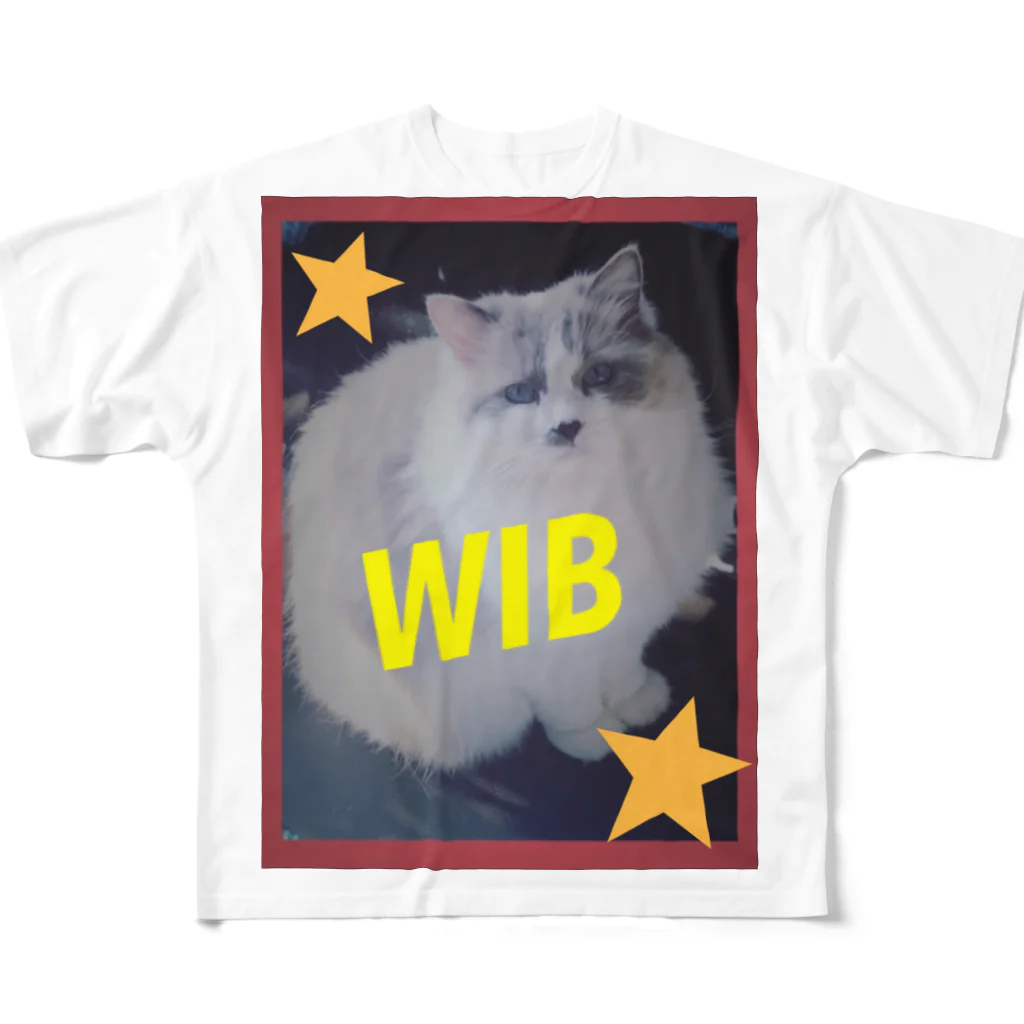 玉麩のうちの子自慢のWIB フルグラフィックTシャツ