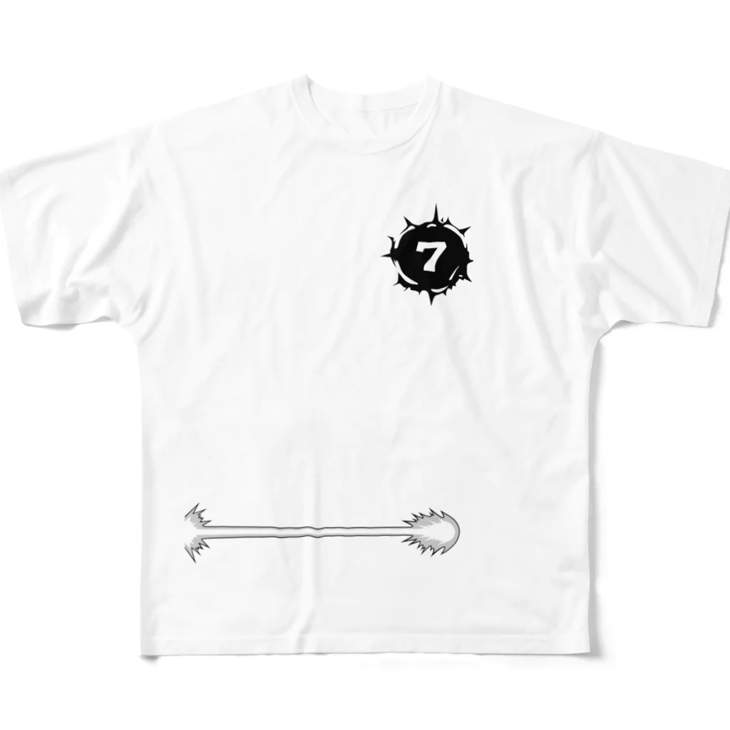 tottoの【販売済み】ゴミめ…／7番 フルグラフィックTシャツ