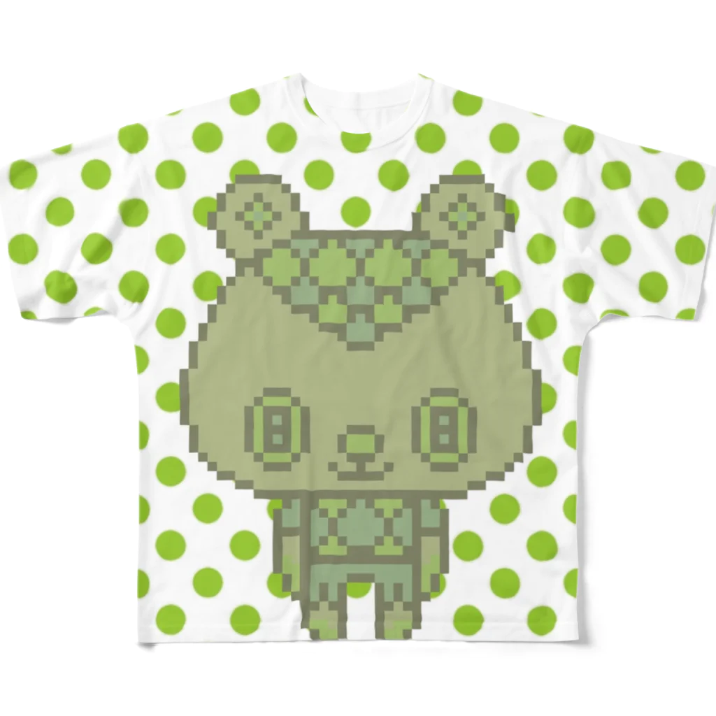 madeathのGreenBear フルグラフィックTシャツ