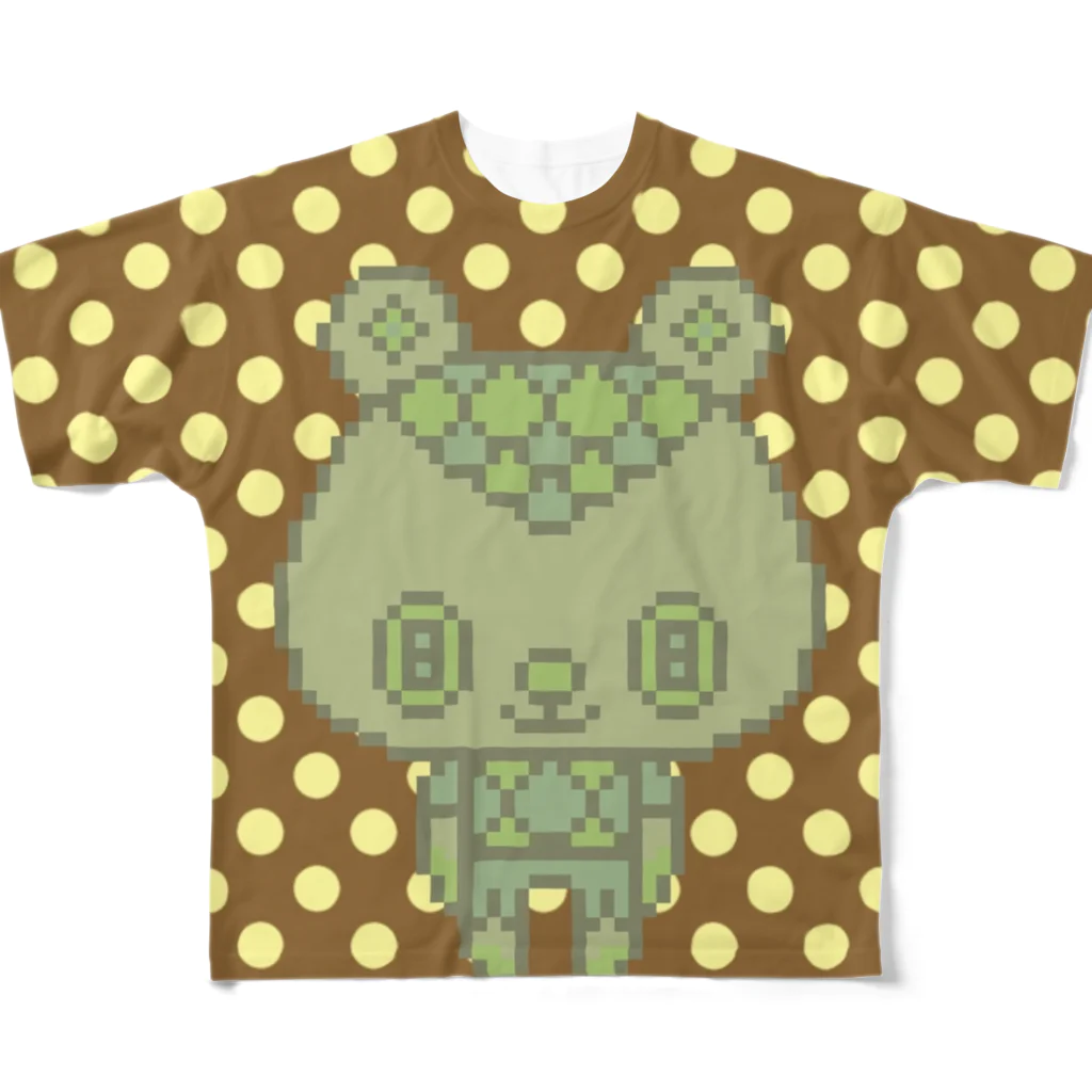 madeathのGreenBear フルグラフィックTシャツ