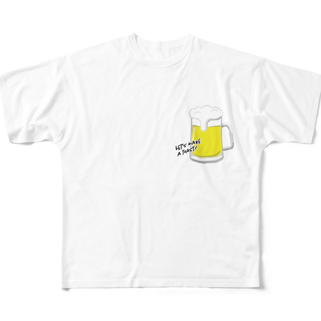 TokyoSienneの世界の国から「Cheers! 」 All-Over Print T-Shirt