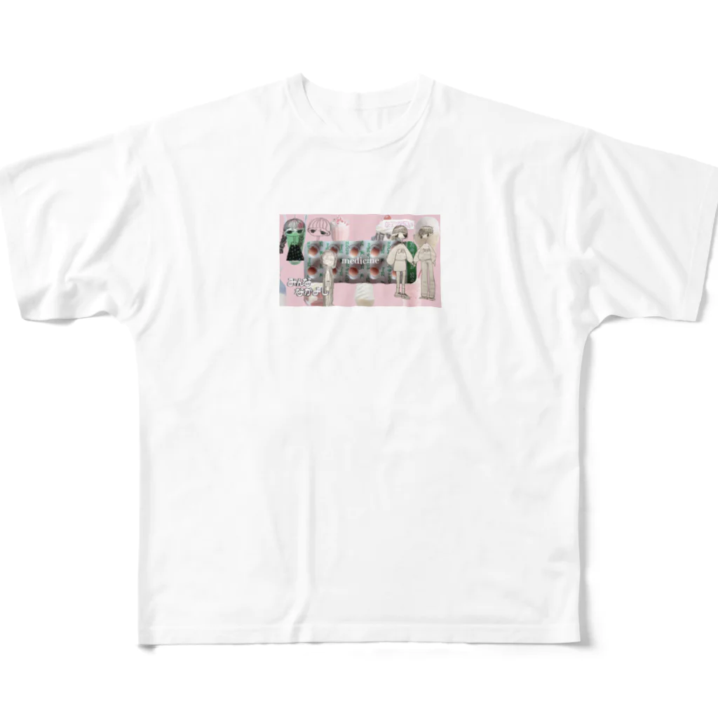 harappadedanceのmedicine フルグラフィックTシャツ