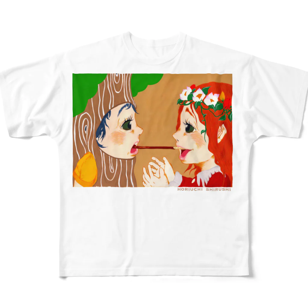 SHIRU-SHIの木と姫 フルグラフィックTシャツ