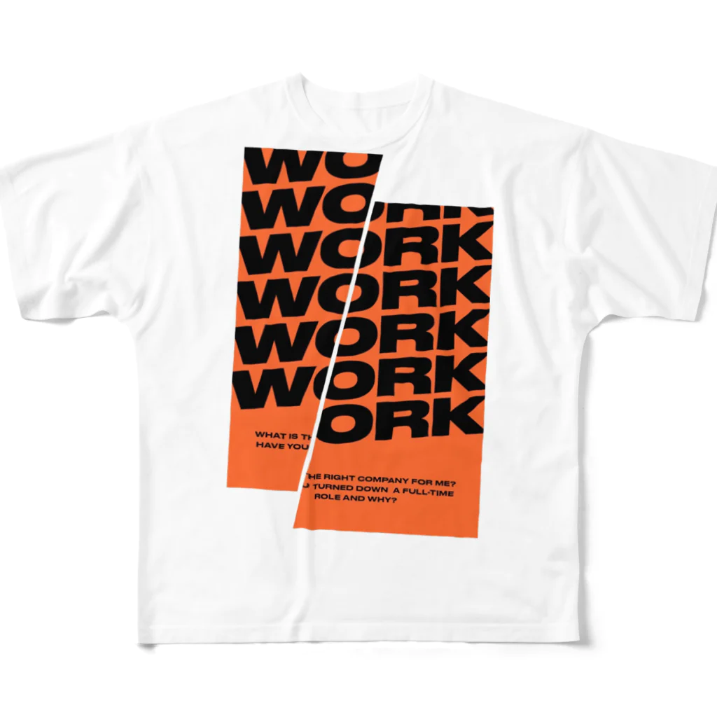 MICHELEの働き方改革 フルグラフィックTシャツ