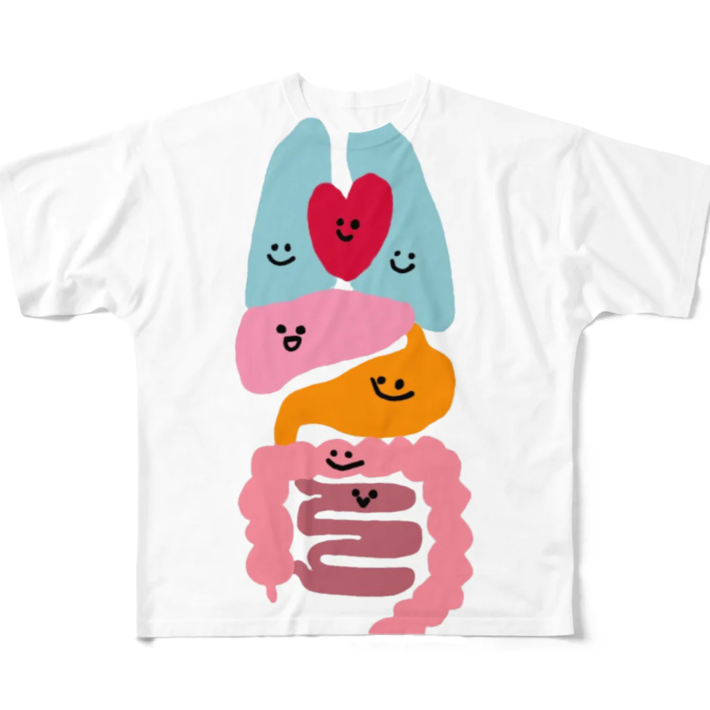 きままNIESの臓器だZOU（顔アリ版） フルグラフィックTシャツ