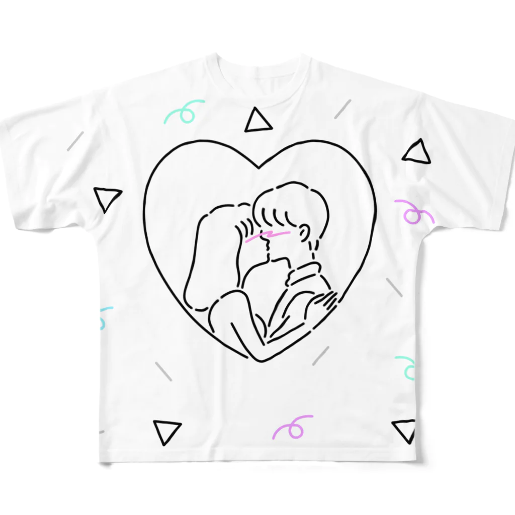 SIRO%(しろぱーせんと)のキスからはじまる物語 All-Over Print T-Shirt