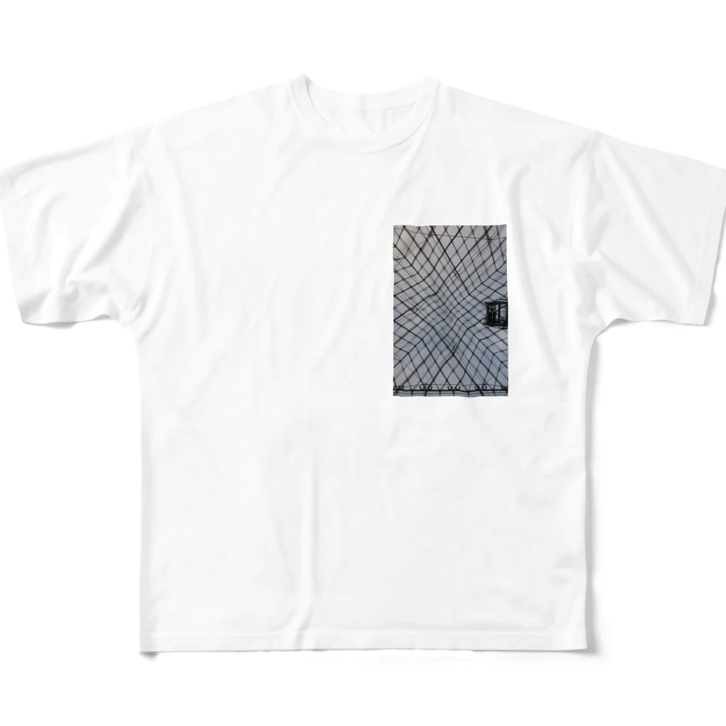 Shingoのモダン建築 フルグラフィックTシャツ