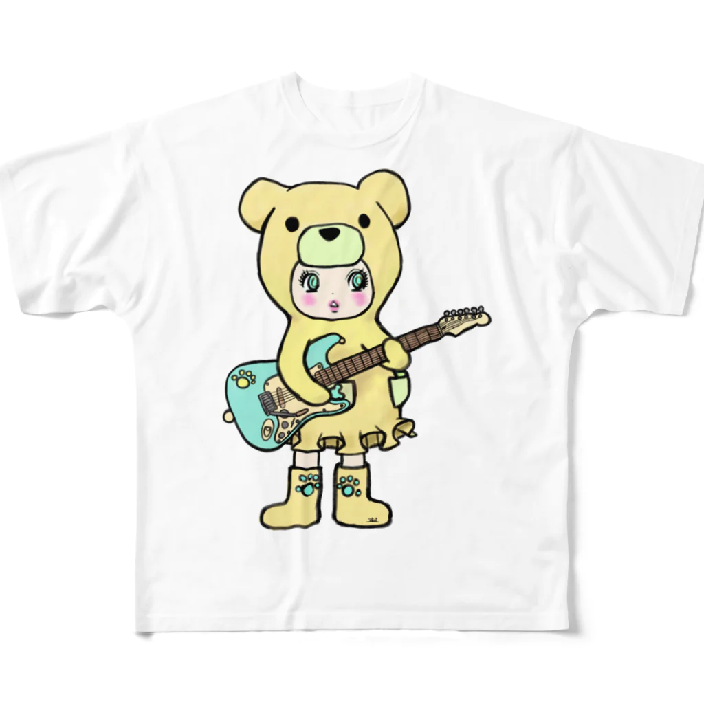 Suzuki Satomi のベアミちゃん フルグラフィックTシャツ